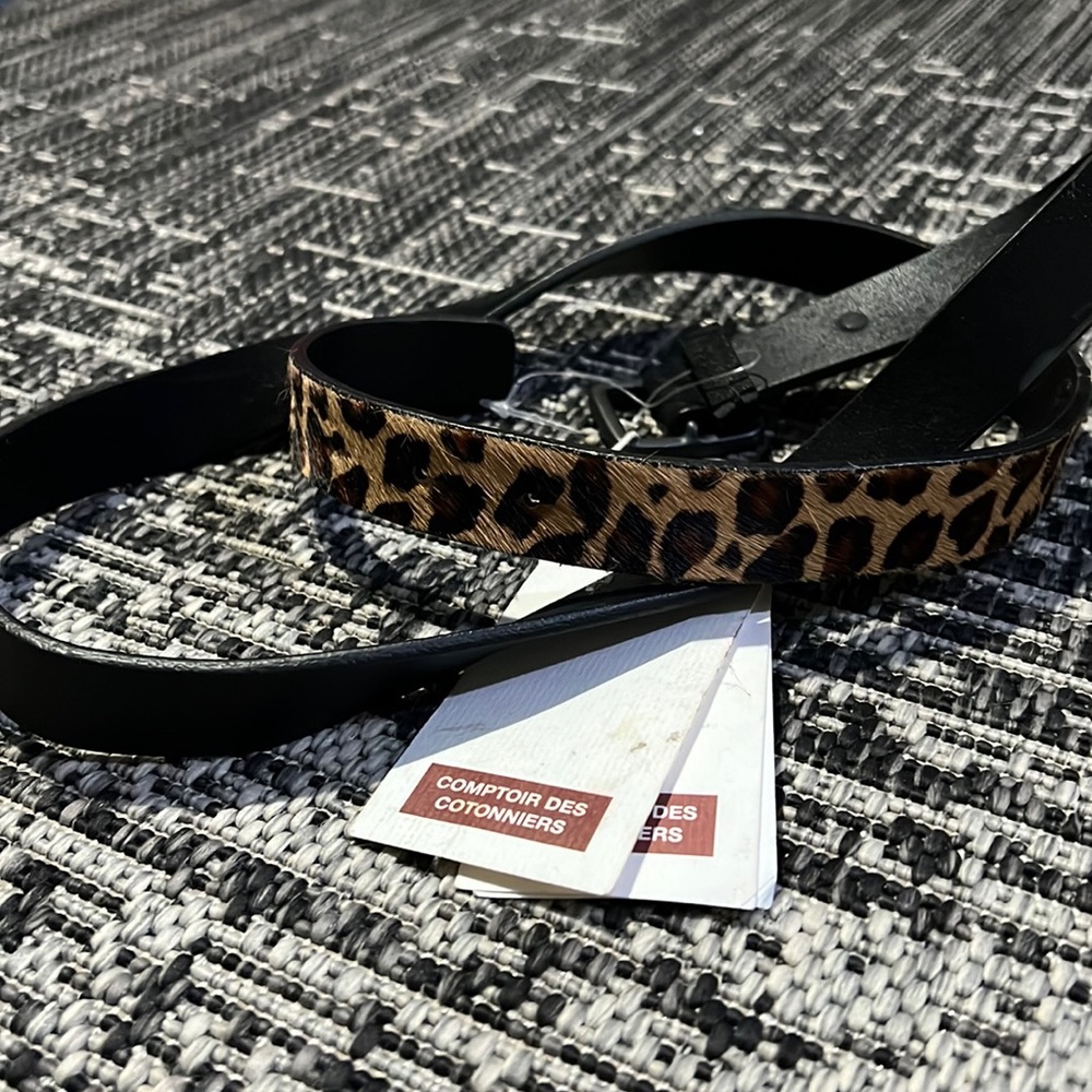 Comptoir Des Cotonniers Leopard/black belt